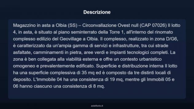 Immobile in asta di 35 m² in vendita a Olbia - Foto 6