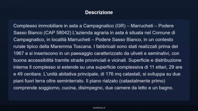 Immobile in asta di 176 m² in vendita a Campagnatico - Foto 3