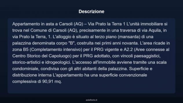 Immobile in asta di 90 m² in vendita a Carsoli - Foto 5