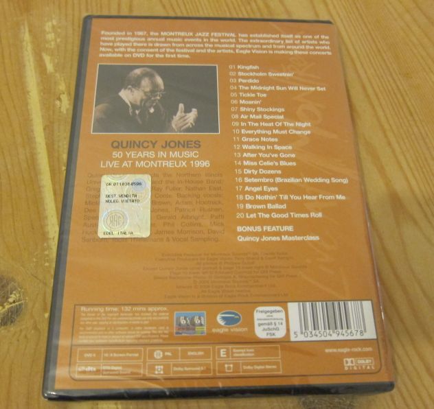 DVD Quincy Jones - Live At Montreux 1996 - Foto 2