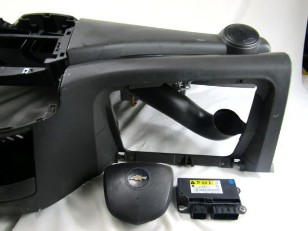 13576853 KIT AIRBAG CHEVROLET SPARK 1.0 B 50KW 5M 5P (2010) RICAMBIO USATO CON PRETENSIONATORI CINTURE DI SICUREZZA, CENTRALINA AIRBAG, AIRBAG VOLANTE - Foto 2