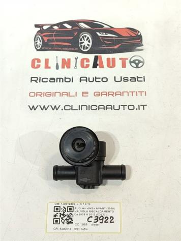 VALVOLA RISCALDAMENTO AUDI A4 Avant (8K5) 1J0819809 CAG diesel 1968 (0815)
