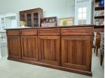 NUOVA CREDENZA 4 ANTE 4 CASSETTI VERO LEGNO FINITURA NOCE