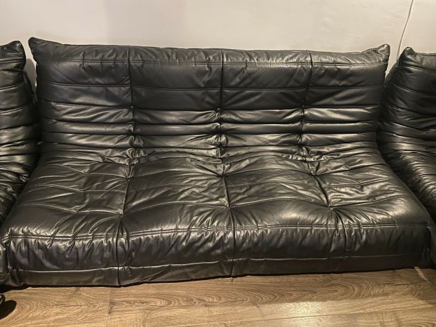 Divano Ligne Roset Togo in pelle, set completo - Foto 4