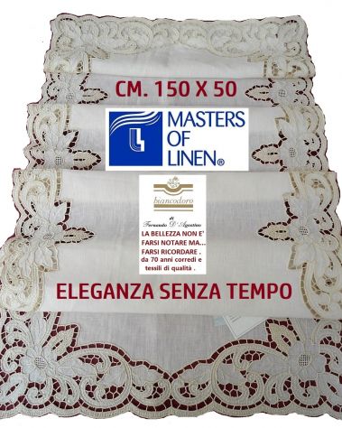 CENTRI PREGIATISSIMI LINO RICAMATI A MANO  5 modelli - Foto 9
