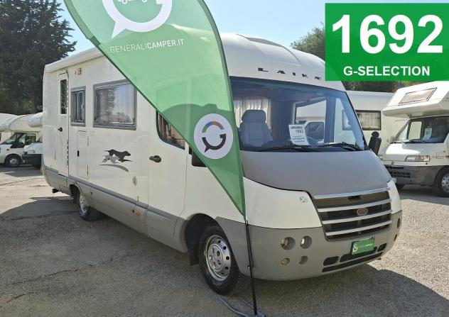 MOTORHOME LAIKA DUCATO 7 POSTI DOPPIA DINETTE LETTI CASTELLO BASCULANTE CLIMATIZZATORE FOTOVOLTAICO CAMPEGGIO CAMPER USATI GENERALI 1692