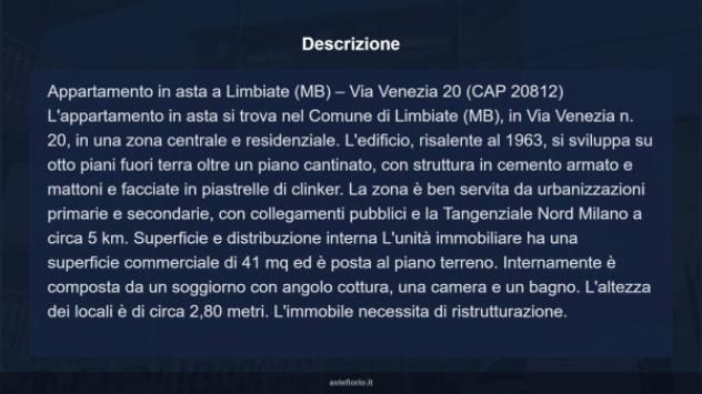 Immobile in asta di 41 m² in vendita a Limbiate - Foto 13