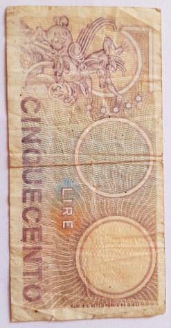 Banconota italiana 500 lire
