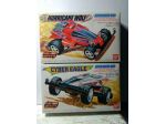2 modellini auto in scatola di montaggio anni 90