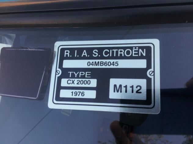 Citroen CX 2000 I serie RIASC, anno 1975 - Foto 3