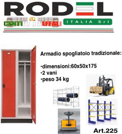 Armadi spogliatoio per operai