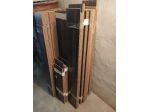 Pannelli / listelli in legno scuro venato per rivestimenti e fai da te