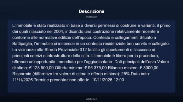 Immobile in asta di 66 m² in vendita a Battipaglia - Foto 12