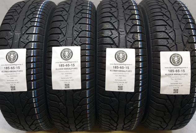 4 GOMME 185 65 15 KLEBER A63172
