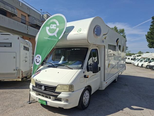 CAMPER MILLER DUCATO MANSARDATO DOPPIA DINETTE FOTOVOLTAICO CLIMATIZZATORE CAMPEGGIO USATI GENERALI 1693 - Foto 2