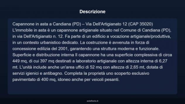 Immobile in asta di 449 m² in vendita a Candiana - Foto 4