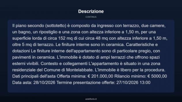 Immobile in asta di 225 m² con più di 5 locali in vendita a Montelabbate - Foto 15