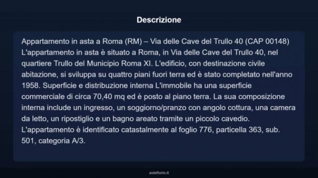 Immobile in asta di 70 m² in vendita a Roma - Foto 4