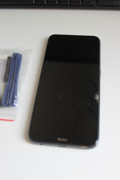 FRAME LCD XIAOMI REDMI NOTE 8T M1908C3XG TOUCH SCREEN SCHERMO VETRO 6.53" NERO - Foto 3