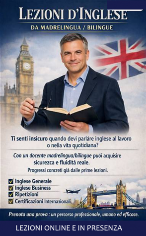 Lezioni e Ripetizioni di Inglese: Medie, Superiori, Università e Certificazioni