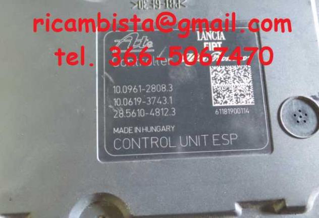 10.0961-2808.3 10.0619-3743.1 Alfa Giulietta 2.0 gruppo ABS pompa - Foto 2