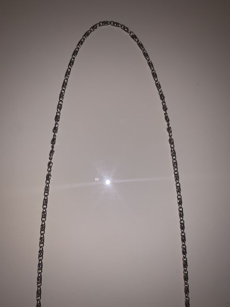 UNA CATENELLA IN METALLO/TRACOLLA PER BORSE POCHETTE DA SERA DA DONNA SOTTILE E - Foto 2