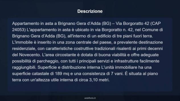 Immobile in asta di 189 m² con più di 5 locali in vendita a Brignano Gera d'Adda - Foto 9