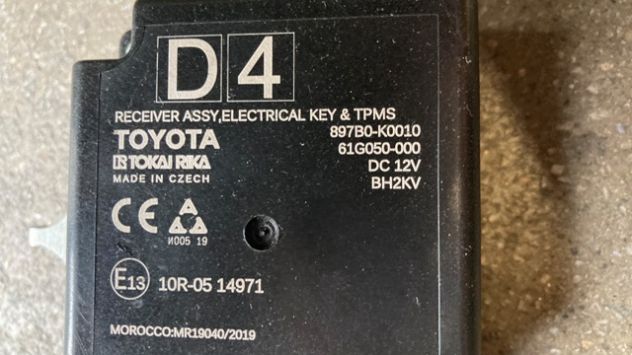 Centralina Keyless Toyota Yaris Hybrid 1.5 del 2021 (987B0-K0010) - Foto 3