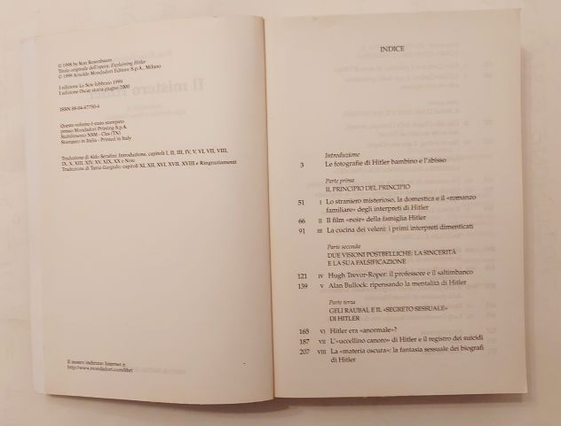 Il mistero Hitler di Ron Rosenbaum 1°Ed.Mondadori, giugno 2000 perfetto - Foto 5