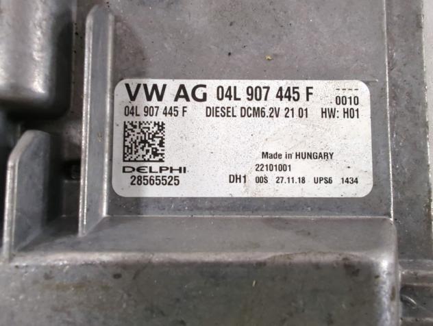 04L907445F CENTRALINA INIEZIONE MOTORE SEAT IBIZA 1.6 D 59KW 5M 5P (2019) RICAMBIO USATO - Foto 4