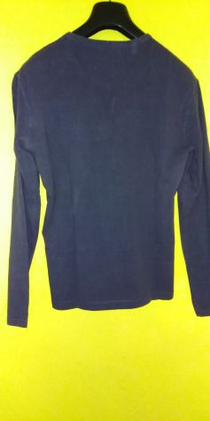 Maglia cotone blu Gas Jeans a maniche lunghe, taglia XL.