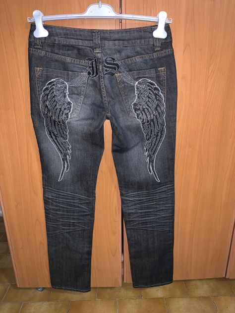 JEANS PARI A NUOVI MA VINTAGE,DA DONNA,A VITA BASSA,LEGGERMENTE ELASTICIZZATI,CO - Foto 7