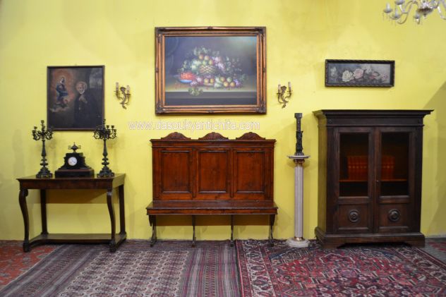 Antica panca stile Rinascimento toscano - Foto 4