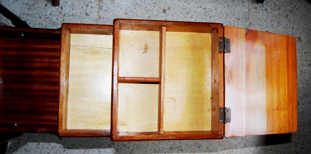 Portalavoro in legno 4 scomparti vintage   mis 45x25 H 50 - Foto 8