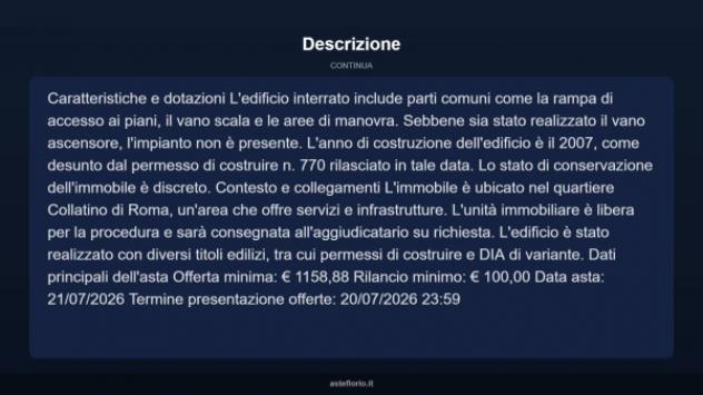 Immobile in asta di 14 m² in vendita a Roma - Foto 4