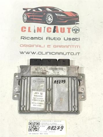 CENTRALINA MOTORE CITROEN C3 2° Serie 9657018180 21585170-8A TU3A benzina 1360 (0510)