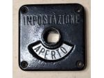 INDICATORE PER BAGNI DI VAGONE FERROVIARIO DI EPOCA POST 2° GUERRA