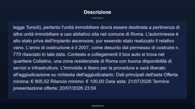Immobile in asta di 14 m² in vendita a Roma - Foto 5
