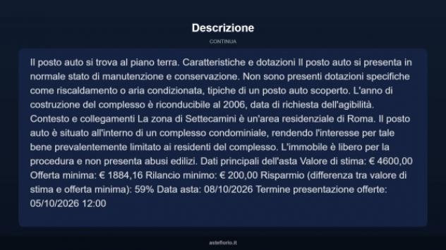Immobile in asta di 23 m² in vendita a Roma - Foto 6