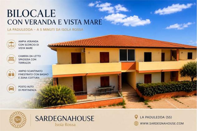 Bilocale con ampia veranda, taverna e posto auto - Bilocale con ampia veranda, taverna e posto auto a pochi minuti da Isola Rossa