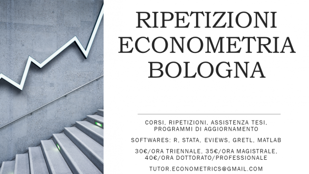 RIPETIZIONI ECONOMETRIA, STATISTICA E PROBABILITA'