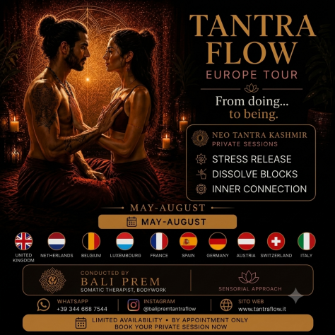 LIBITO TANTRICO: Somatic Bodywork Therapy - A Pila PG Tel:3446687544