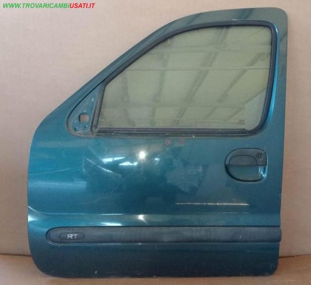 PORTA ANT.S. VERDE MET. C/ALZ. E SERR. (2 Sgn) 999-U65676 Carrozzeria  Lamierati esterni  Porte  Porta ant. sx. RENAULT - KANGOO - 1997  2001, RENAULT