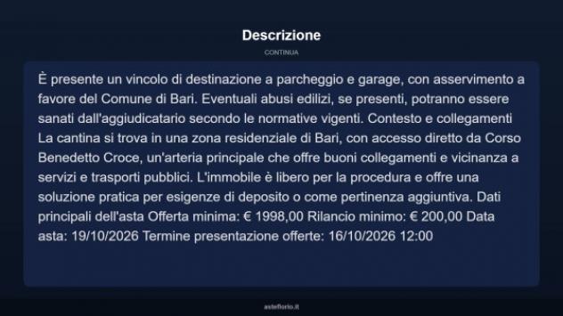 Immobile in asta di 11 m² in vendita a Bari - Foto 7