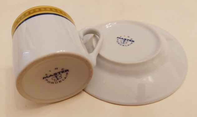 Vecchio Servizio da caffè per 6 persone in porcellana fine marchio Master - Foto 6