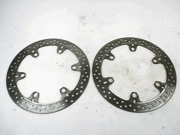 COPPIA DISCHI FRENO ANTERIORI DUCATI MULTISTRADA 1100 S 2006 - 2009 492.4.061.1A FRONT BRAKE DISCS - Foto 4