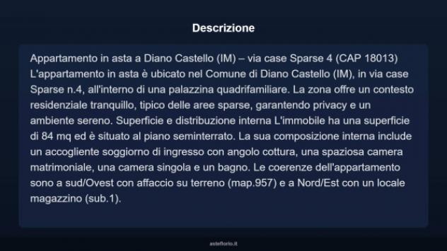 Immobile in asta di 84 m² in vendita a Diano Castello - Foto 3