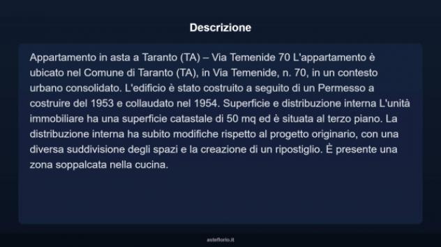 Immobile in asta di 50 m² in vendita a Taranto - Foto 12