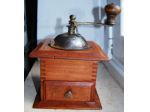 macina caffe in legno vintage con cassetto 10x13h18