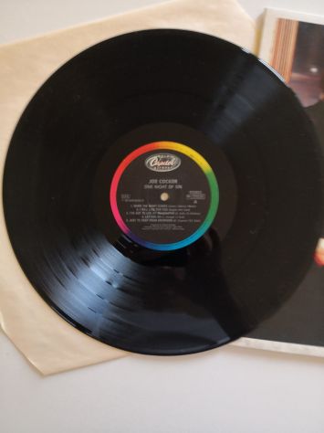 Disco Vinile Lp 33 giri di Joe Cocker - "One night of sin", originale del 1989 - Foto 3
